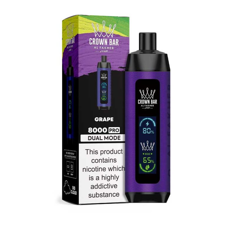 Alfakher 8000 Pro Grape Disposable Vape