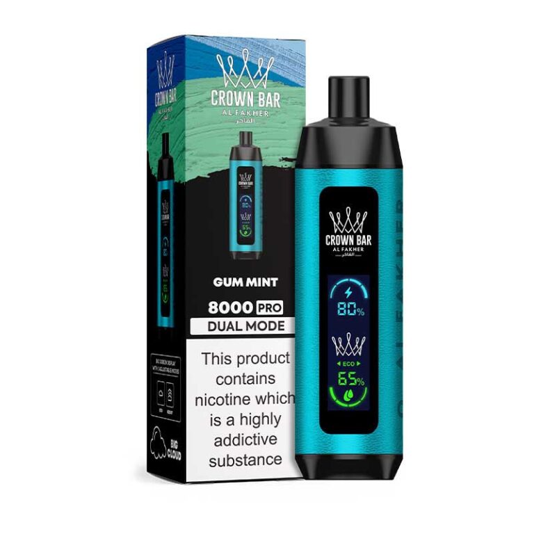 Alfakher 8000 Pro Gum Mint Disposable Vape