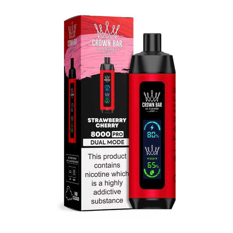 Alfakher 8000 Pro Strawberry Cherry Disposable Vape