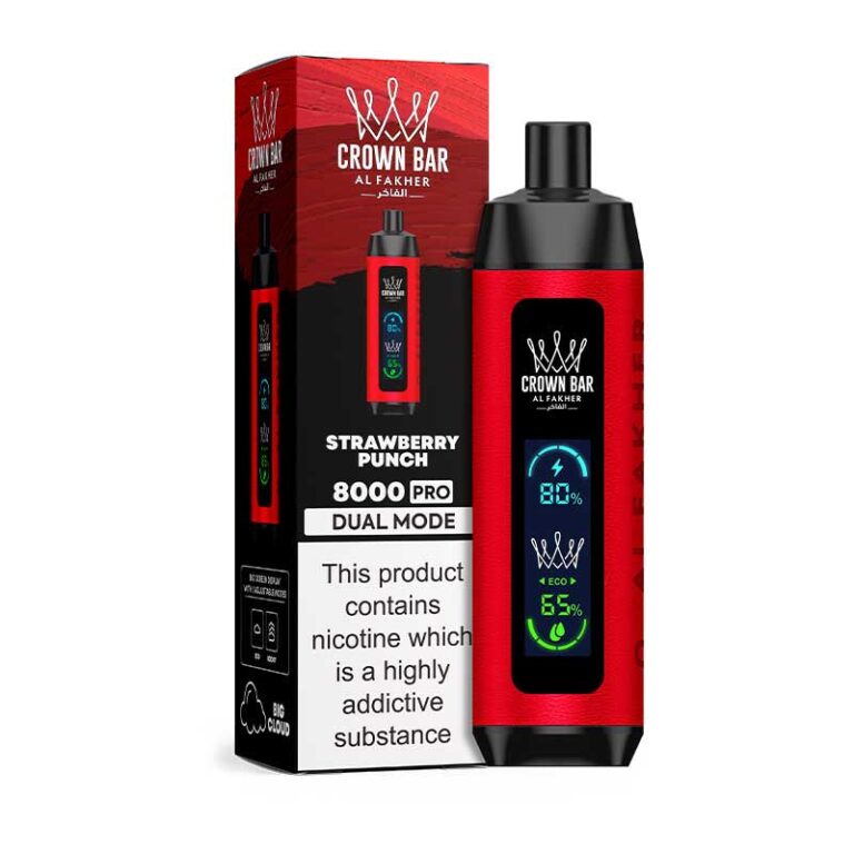 Alfakher 8000 Pro Strawberry Punch Disposable Vape