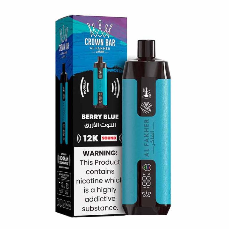 Al Fakher Crown Bar Berry Blue 12000 Puffs Sound Disposable Vape