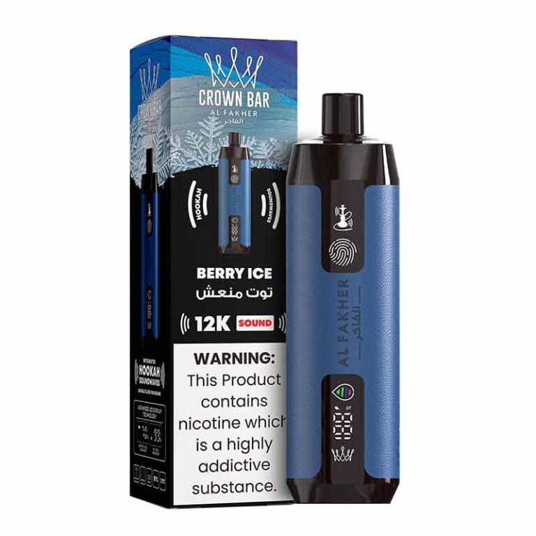 Al Fakher Crown Bar Berry Ice 12000 Puffs Sound Disposable Vape