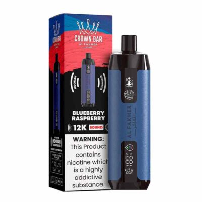 Al Fakher Crown Bar Blueberry Raspberry 12000 Puffs Sound Disposable Vape