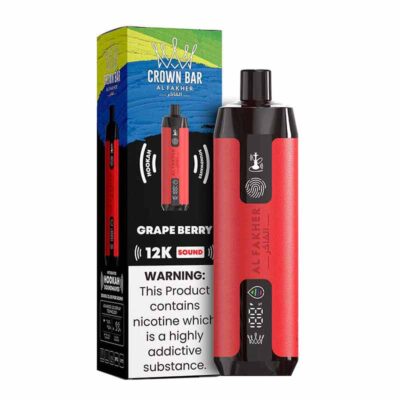 Al Fakher Crown Bar Grape Berry 12000 Puffs Sound Disposable Vape
