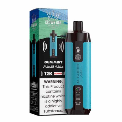 Al Fakher Crown Bar Gum Mint 12000 Puffs Sound Disposable Vape