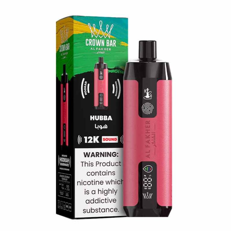 Al Fakher Crown Bar Hubba 12000 Puffs Sound Disposable Vape