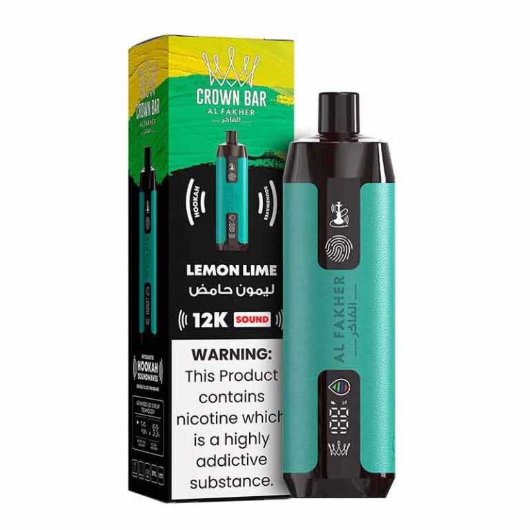 Al Fakher Crown Bar lemon Lime 12000 Puffs Sound Disposable Vape