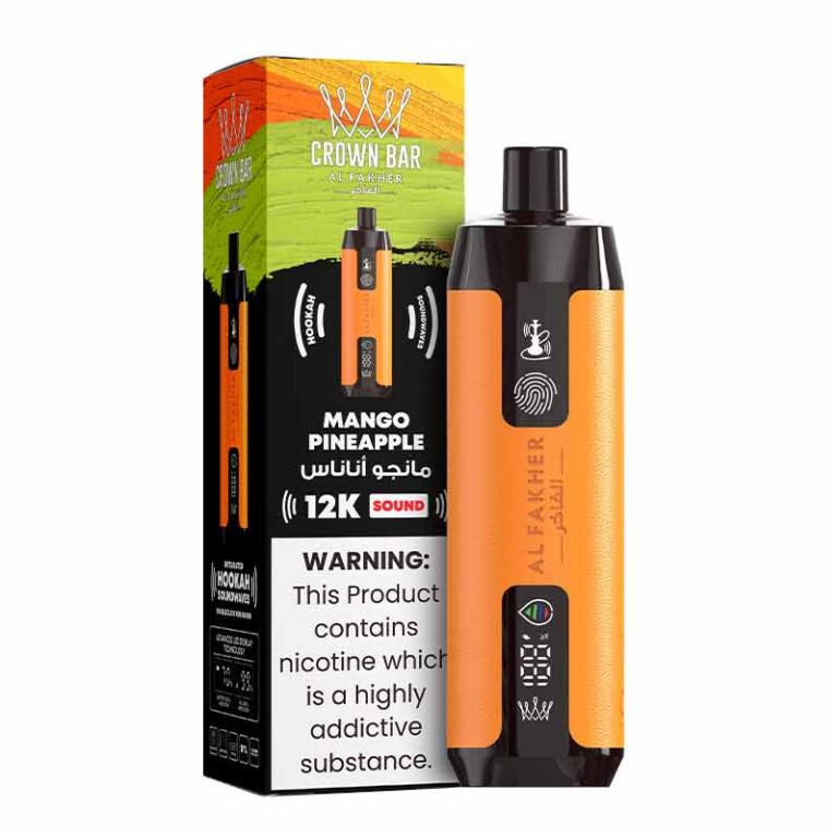 Al Fakher Crown Bar Mango Pineapple 12000 Puffs Sound Disposable Vape