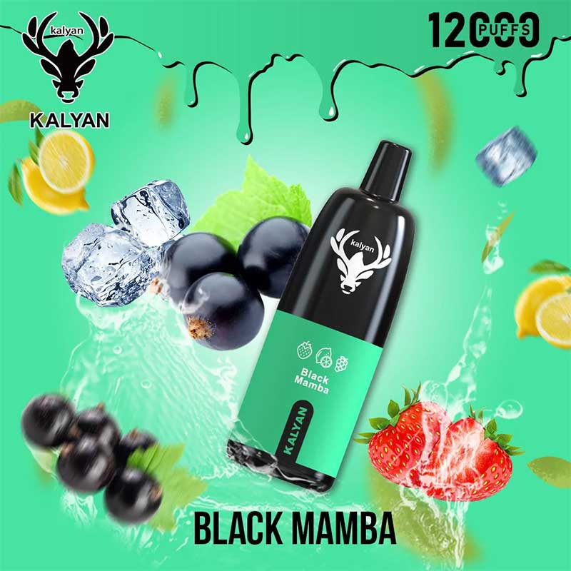 Kalyan-Pro-12000-Puffs-Black-Mamba-Disposable-Vape Kalyan pro Black Mamba12000 Puffs Disposable Vape