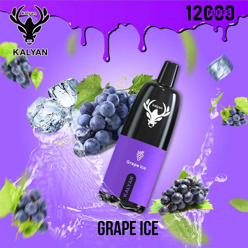 Kalyan-Pro-12000-Puffs-Grape-Ice-Disposable-Vape.png Kalyan pro Grape Ice 12000 Puffs Disposable Vape