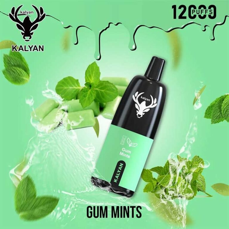 Kalyan pro Gum Mint 12000 Puffs Disposable Vape
