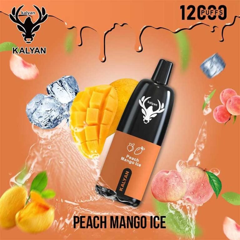 Kalyan pro Peach Mango Ice12000 Puffs Disposable Vape