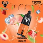 Kalyan pro Strawberry Peach Ice 12000 Puffs Disposable Vape