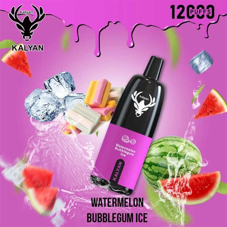 Kalyan pro Watermelon Bubblegum Ice 12000 Puffs Disposable Vape