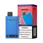 Nerd Slim 8000 Puffs Blue Razz Ice Disposable Vape