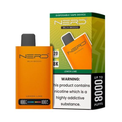 Nerd Slim 8000 Puffs Lemon Lime Disposable Vape