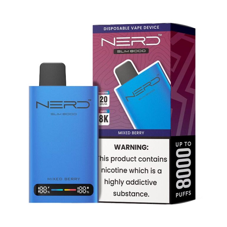 Nerd Slim 8000 Puffs Mixed Berry Disposable Vape