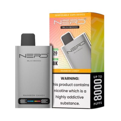 Nerd Slim 8000 Puffs Rainbow Candy Disposable Vape