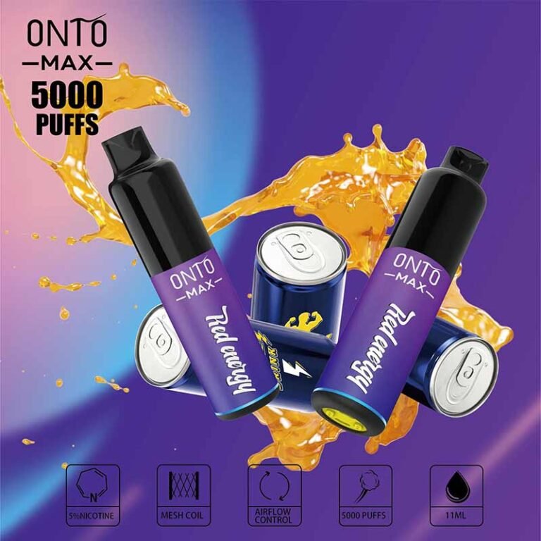 Onto Red Energy 5000 Puffs