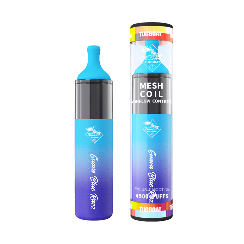 Tugboat-Evo-4500-Puffs-Guava-Blue-Razz Tugboat Evo 4500 Puffs Guava Blue Razz Disposable Vape