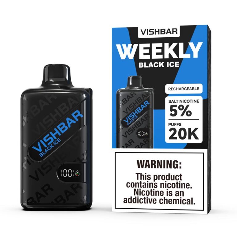 Vishbar Weekly Black Ice 20000 Puffs Disposable Vape