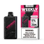 Vishbar Weekly Blackberry Cherry Pomegranate 20000 Puffs Disposable Vape