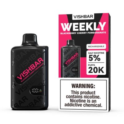 Vishbar Weekly Blackberry Cherry Pomegranate 20000 Puffs Disposable Vape