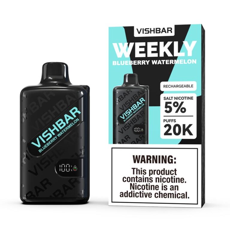 Vishbar Weekly Blueberry Watermelon 20000 Puffs Disposable Vape