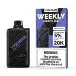 Vishbar Weekly Grape Ice 20000 Puffs Disposable Vape
