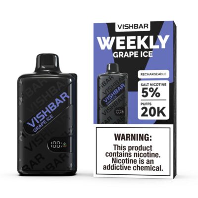 Vishbar Weekly Grape Ice 20000 Puffs Disposable Vape