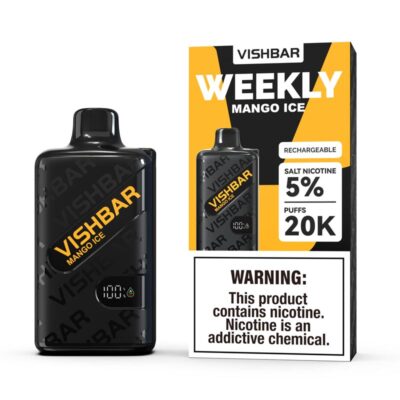 Vishbar Weekly Mango Ice 20000 Puffs Disposable Vape