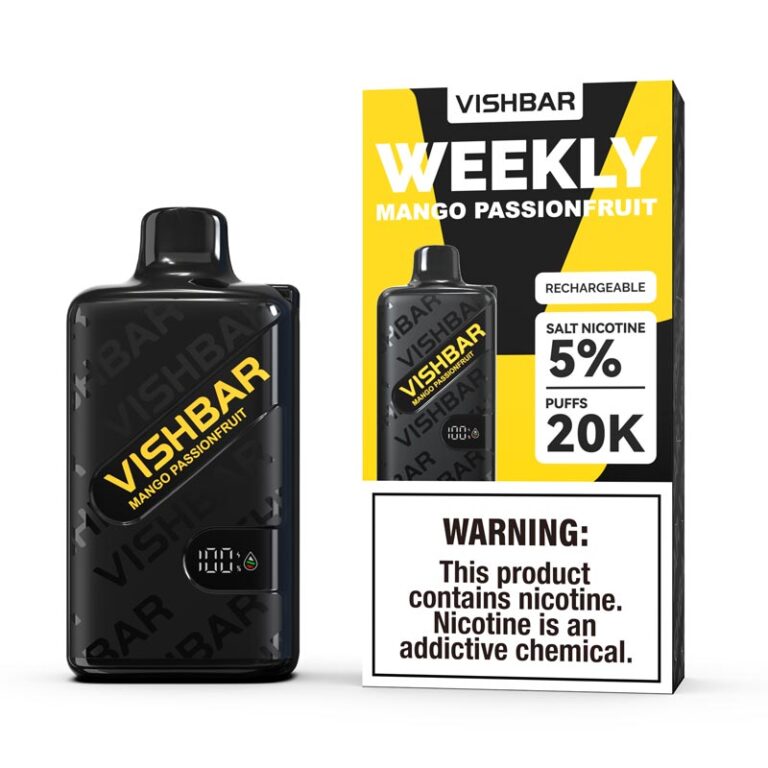 Vishbar Weekly Mango Passionfruit 20000 Puffs Disposable Vape