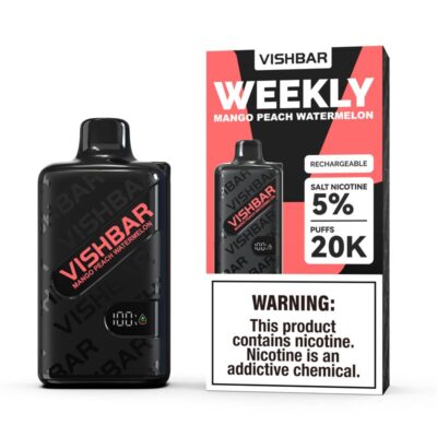 Vishbar Weekly Mango Peach Watermelon 20000 Puffs Disposable Vape