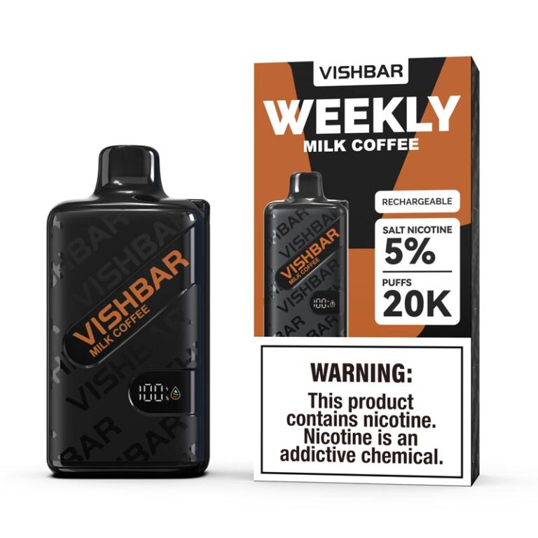 Vishbar Weekly Milk Coffee 20000 Puffs Disposable Vape