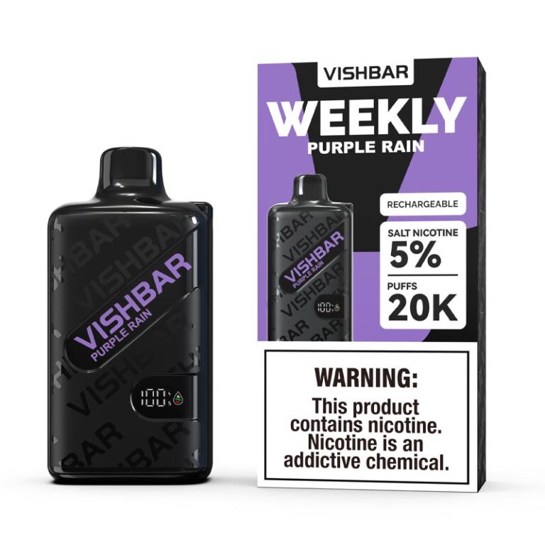 Vishbar Weekly Purple rain 20000 Puffs Disposable Vape