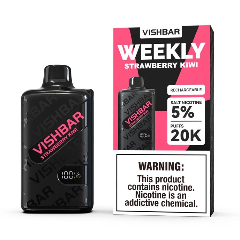 Vishbar Weekly Strawberry Kiwi 20000 Puffs Disposable Vape