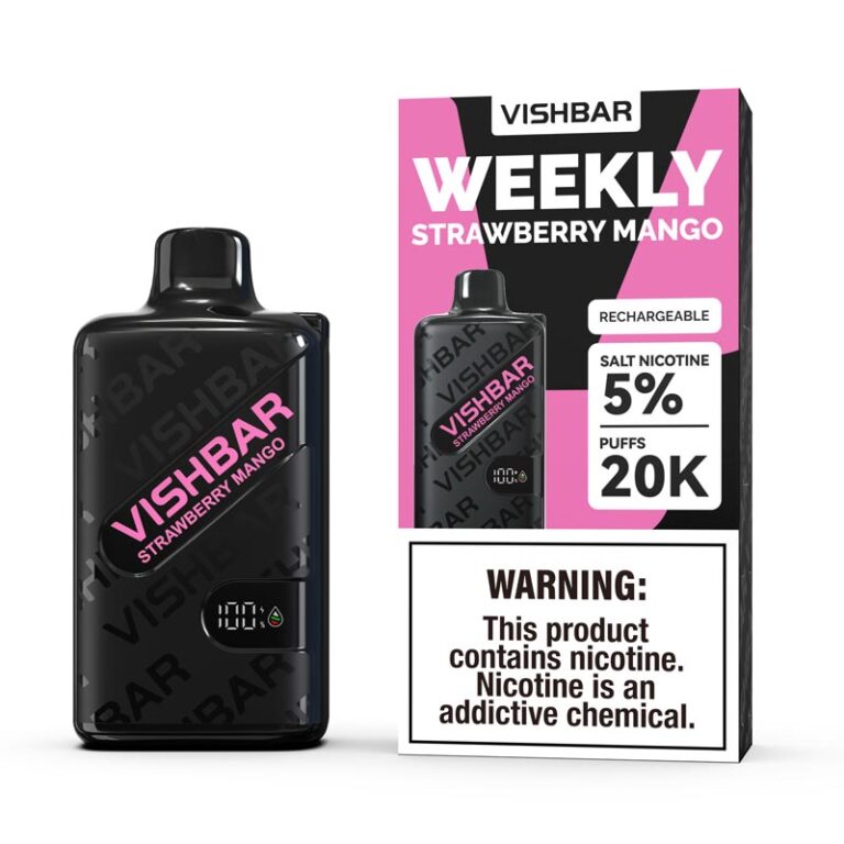 Vishbar Weekly Strawberry Mango 20000 Puffs Disposable Vape