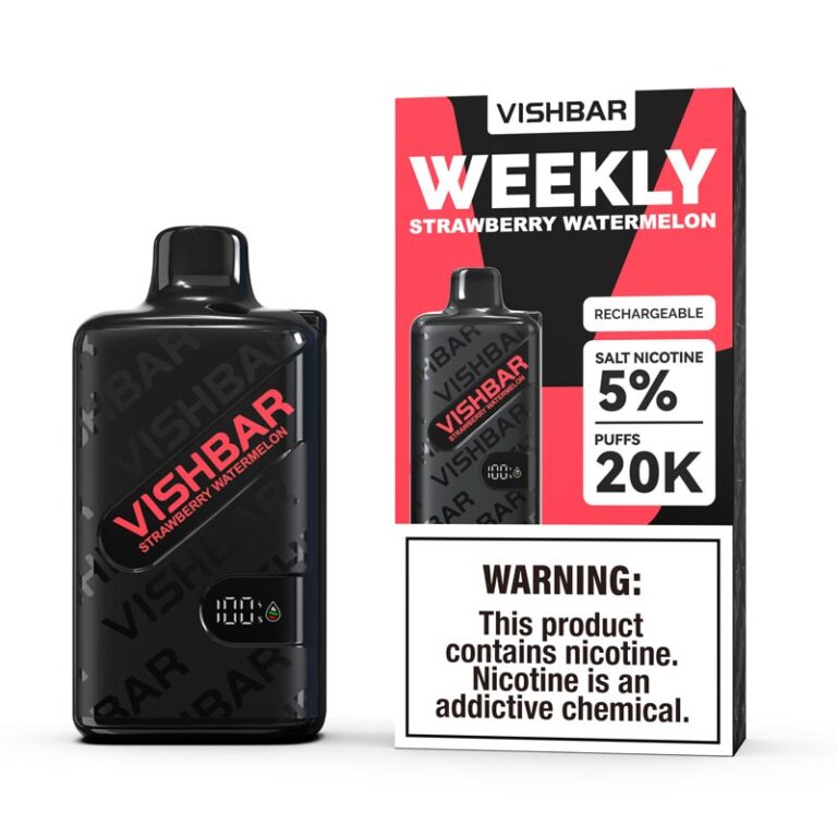 Vishbar Weekly Strawberry Watermelon 20000 Puffs Disposable Vape