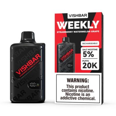 Vishbar Weekly Strawberry Watermelon Grape 20000 Puffs Disposable Vape