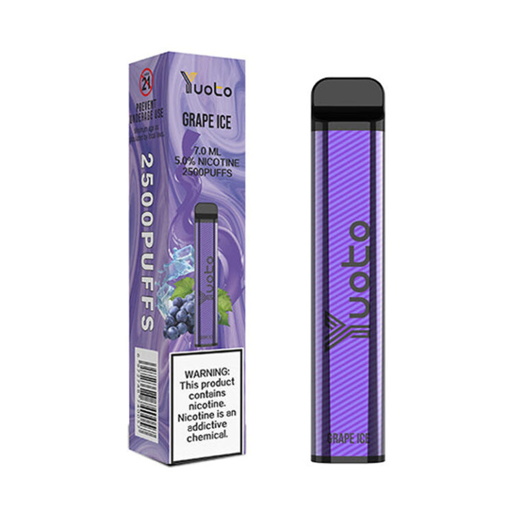 Yuoto XXL 2500 Puffs Grape Ice Disposable Vape