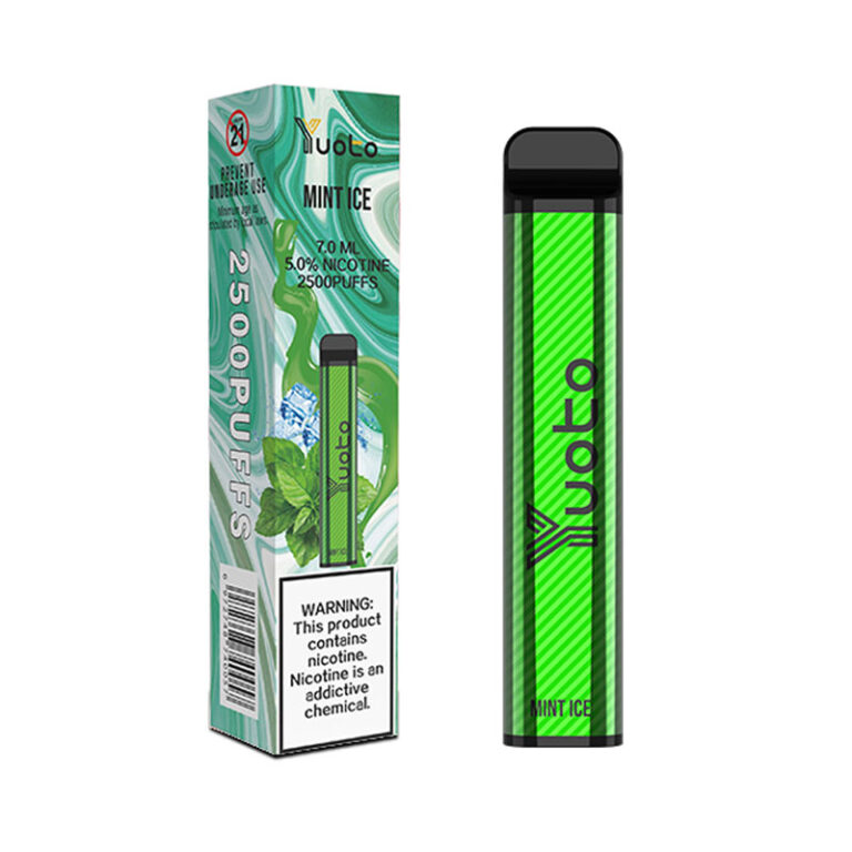 Yuoto XXL 2500 Puffs Mint Ice Disposable Vape