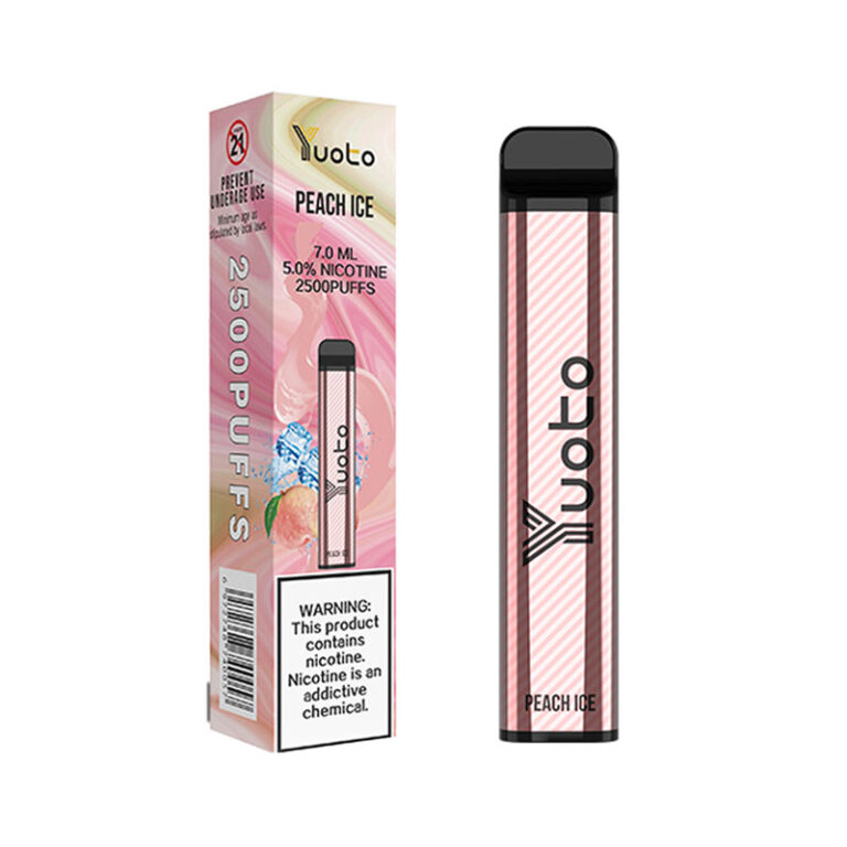 Yuoto XXL 2500 Puffs Peach Ice Disposable Vape