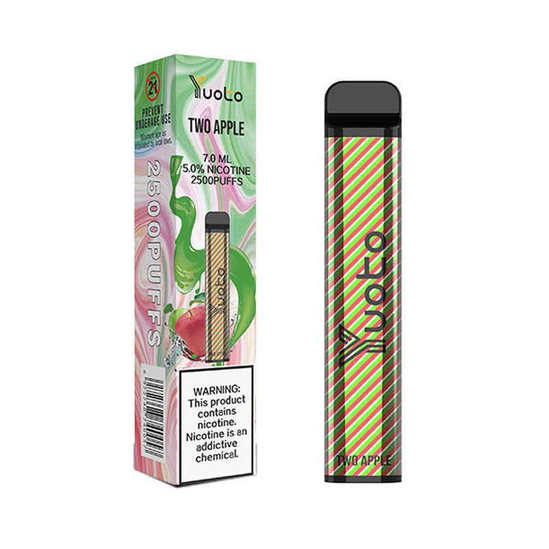 Yuoto-Xxl-2500-Puffs-Two-Apple Yuoto XXL 2500 Puffs Two Apple Disposable Vape