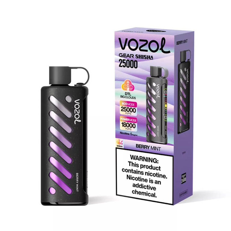 Vozol Gear Shisha Berry Mint 25000 Puffs Disposable Vape