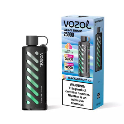 Vozol Gear Shisha 25000 Puffs Blackcurrant Ice Disposable Vape