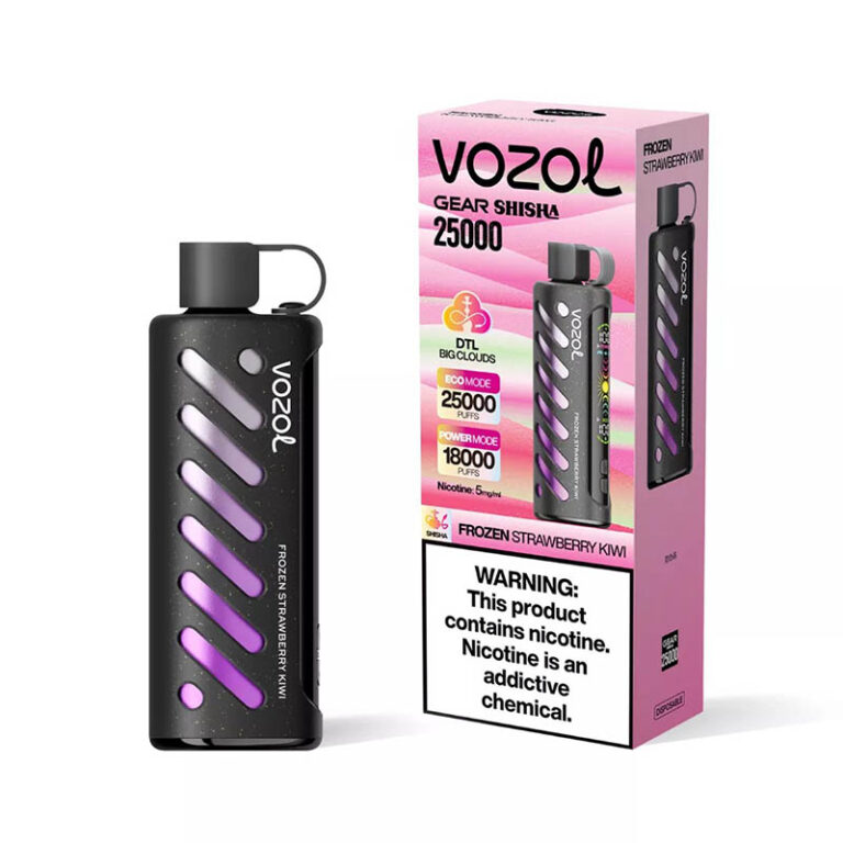 Vozol Gear Shisha 25000 Puffs Frozen Strawberry Kiwi Disposable Vape