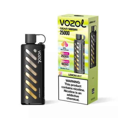 Vozol Gear Shisha 25000 Puffs Lemon Mint Disposable Vape