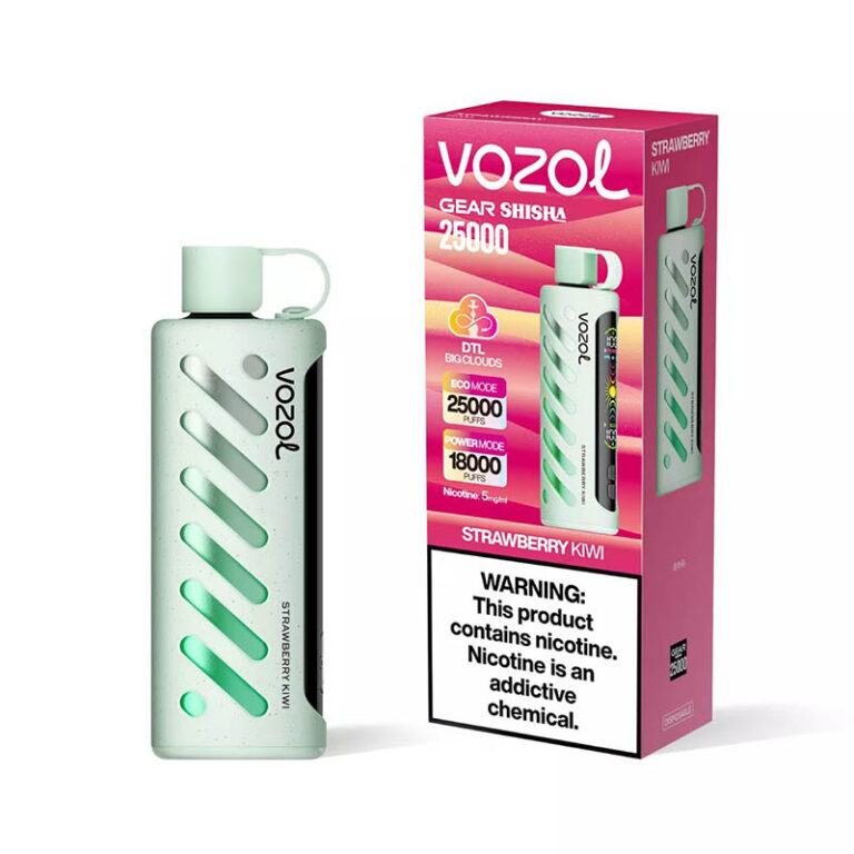 Vozol Gear Shisha 25000 Puffs Strawberry Kiwi Disposable Vape