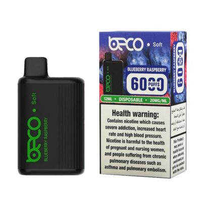 Beco Soft Blueberry Raspberry 6000 Puffs Disposable Vape