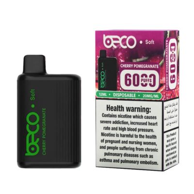 Beco Soft Cherry Pomegranate 6000 Puffs Disposable Vape